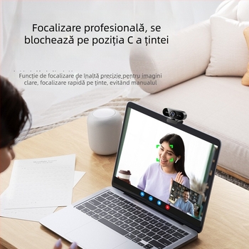 Webcam USB pentru laptop și desktop, 1080P, microfon încorporat, focalizare fixă, USB 2.0, fără drivere