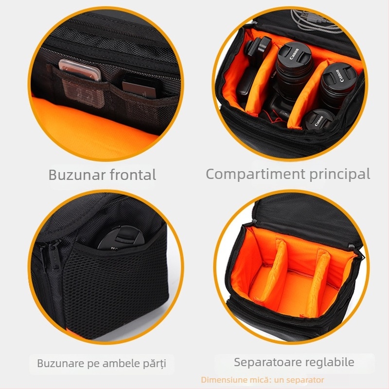 Geantă pentru cameră SLR pe umăr, curea cu pernă de aer, poliester, respirabilă, rezistentă la uzură, anti-furt