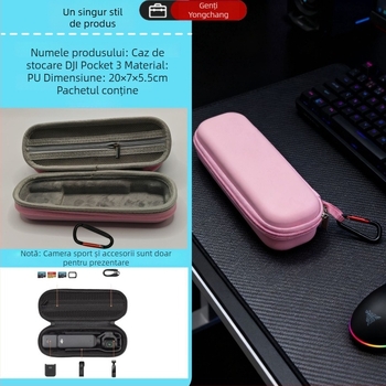 Husă de transport pentru DJI Pocket 3 – portabilă, impermeabilă și rezistentă la căderi, cusută, cu posibilitatea imprimării logo-ului și personalizare