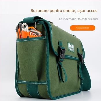 Geantă pentru scule din pânză DSF-009, Master dai — capacitate încărcare 40 kg, design crossbody, corp din pânză