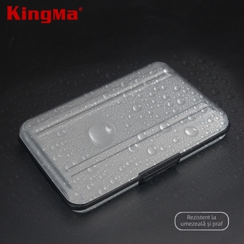 Cutie pentru Carduri SD BMGP308 – KingMa, pentru carduri de memorie DSLR/MILC și telefoane mobile