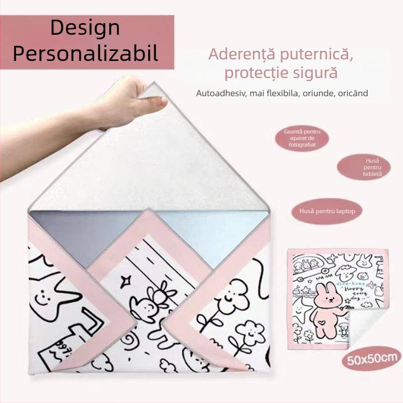 Geantă de machiaj pătrată, poliester, multifuncțională, potrivită pentru călătorii