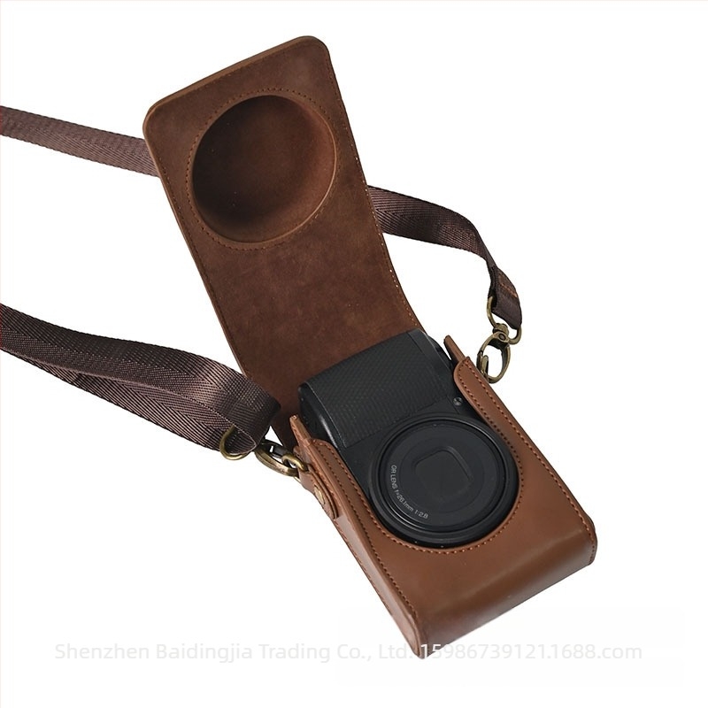 Geantă de umăr pentru cameră Ricoh GR3X/GR3/GR2 din piele PU, rezistentă la uzură și șocuri