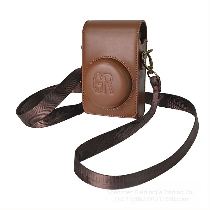 Geantă de umăr pentru cameră Ricoh GR3X/GR3/GR2 din piele PU, rezistentă la uzură și șocuri