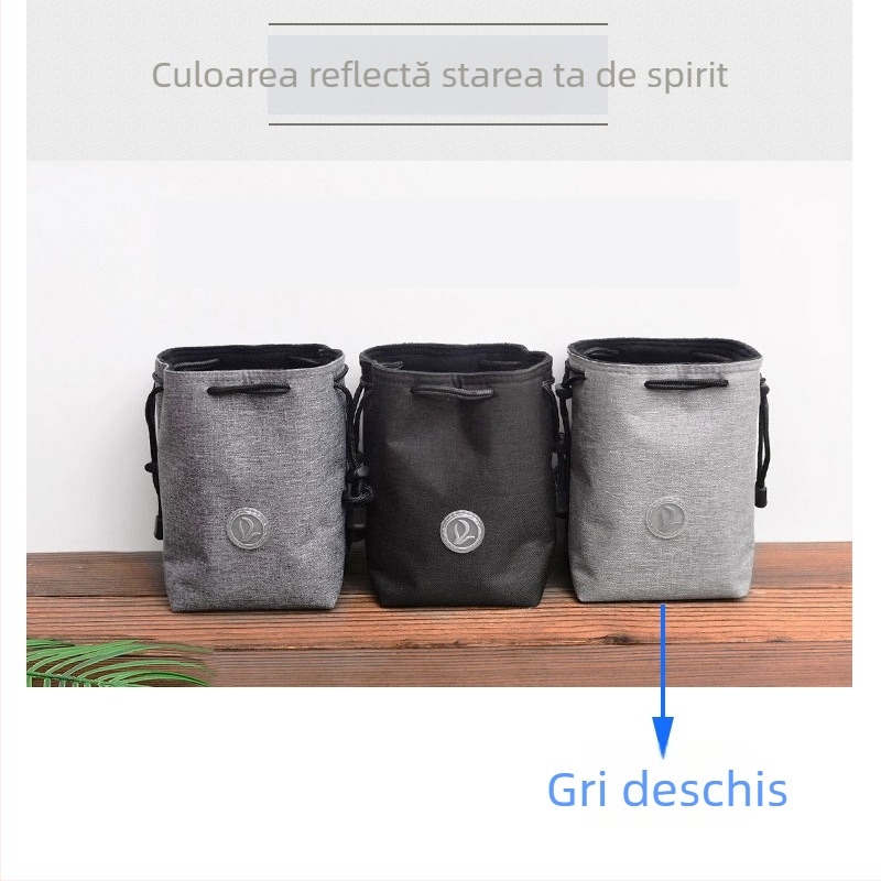 Geantă pentru cameră SLR/mirrorless cu buzunar pentru obiectiv – ultra-ușoară, rezistentă la uzură, design cu curea pe umăr, nailon, căptușeală poliester-bumbac