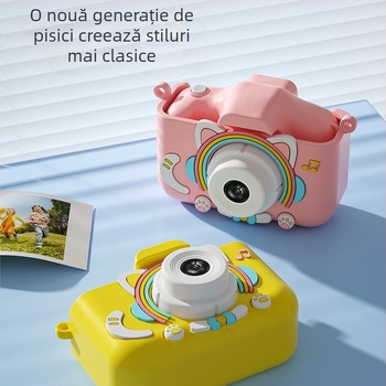 Cameră digitală pentru copii, jucărie cu două camere - Model Y20 Cat; ecran 2.0'' LCD; stocare TF card; înregistrare video