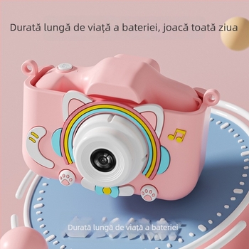 Cameră digitală pentru copii, jucărie cu două camere - Model Y20 Cat; ecran 2.0'' LCD; stocare TF card; înregistrare video