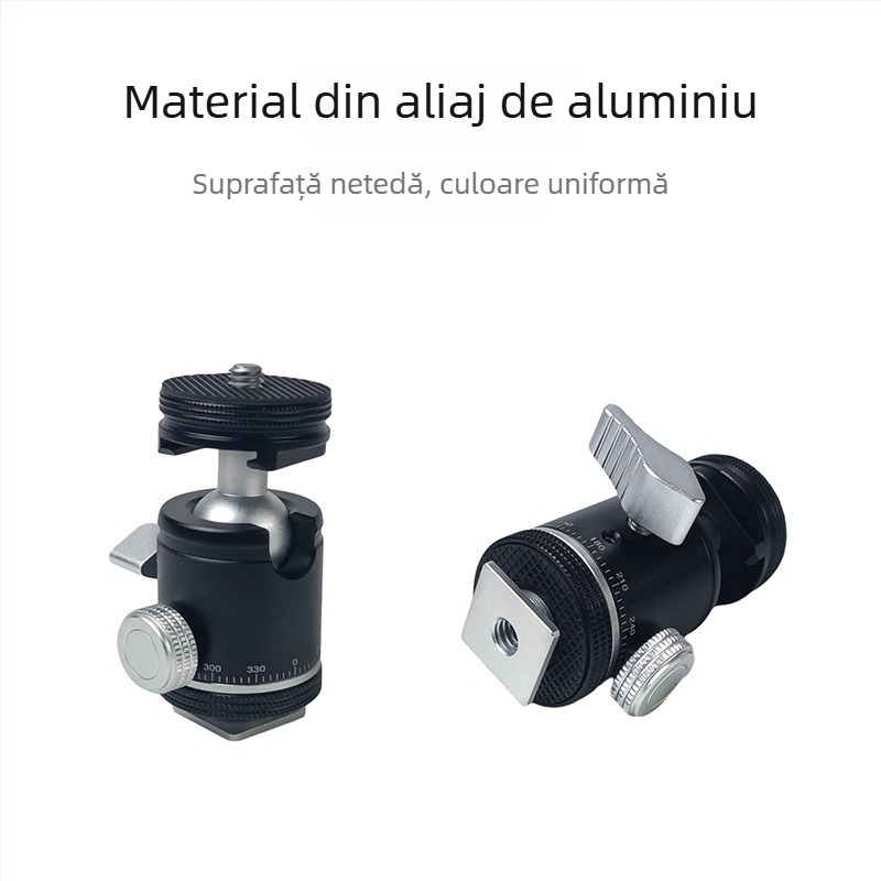Cap de trepied pentru monitor, lumină de umplere, DSLR/cameră video — aliaj de aluminiu, sarcină maximă 2–5 kg, model 1200