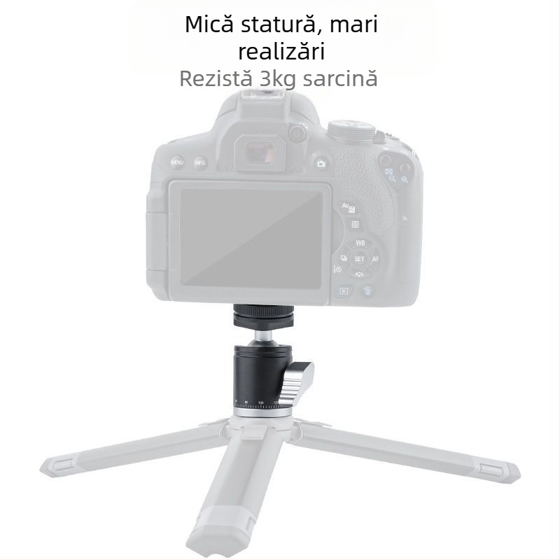 Cap de trepied pentru monitor, lumină de umplere, DSLR/cameră video — aliaj de aluminiu, sarcină maximă 2–5 kg, model 1200