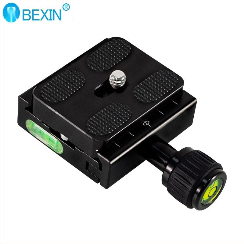 BEXIN QR-50S Set Plăci de Eliberare Rapidă pentru Trepied și DSLR – Aluminiu, Sarcină maximă 2–5 kg, Greutate 0.145 kg