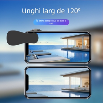 Dayleer Universal obiectiv extern pentru telefoane mobile — set 2 în 1 wide-angle și macro, compatibilitate universală