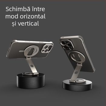 Suport de telefon cu magnet dublu pentru filmări de sus – aliaj universal