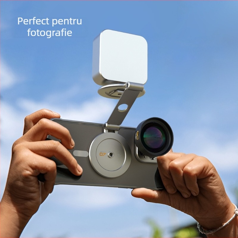 Suport de telefon cu magnet dublu pentru filmări de sus – aliaj universal