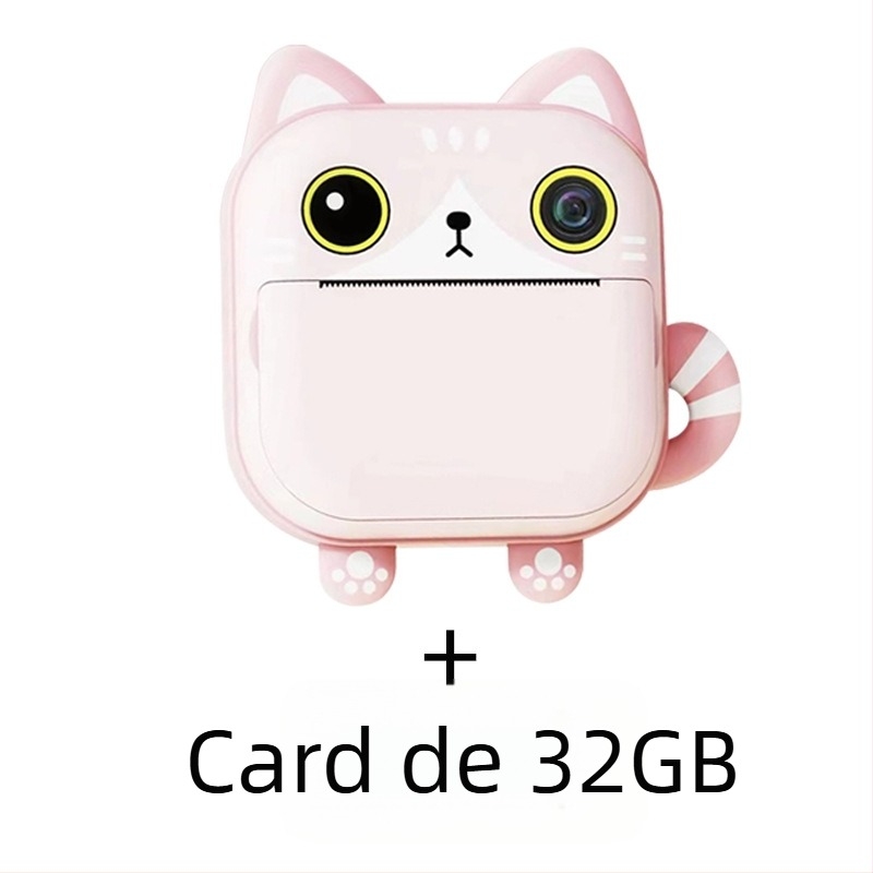 M2 Cameră pentru copii pentru imprimare, cu obiectiv dual, 48 MP, ecran LCD 2.4'', TF card, carcasă ABS