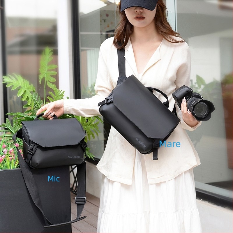 Geantă pentru aparat foto – ultra-ușoară, impermeabilă, antișoc, unisex, pentru umăr/crossbody