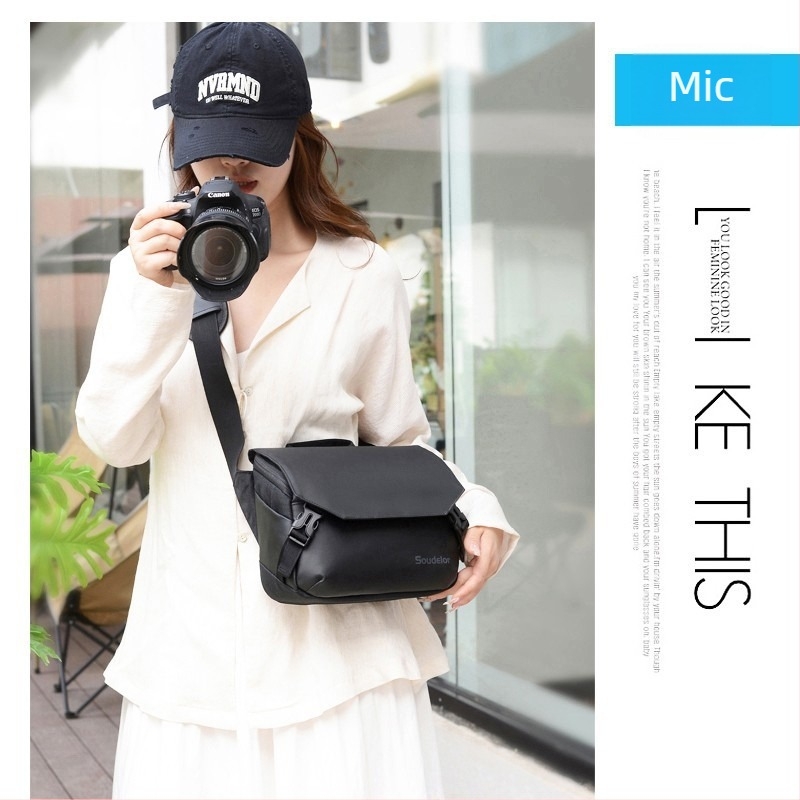 Geantă pentru aparat foto – ultra-ușoară, impermeabilă, antișoc, unisex, pentru umăr/crossbody