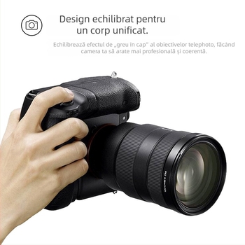 RINGTEAM BG-R10 Mâner baterie pentru Canon EOS R5/R6/R5C, cu control vertical și durată de viață a bateriei îmbunătățită