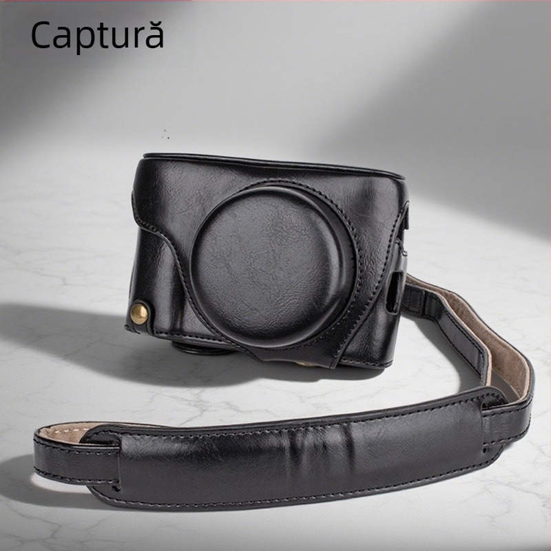 Geantă pentru cameră Fuji X100-VI – material PU, geantă de cameră portabilă/cu curea pe umăr, stil umăr/cross, unisex, primăvara 2025 (material PU; geantă de cameră portabilă/cu curea pe umăr; stil umăr/cross; unisex; primăvara 2025)