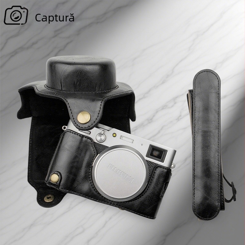 Geantă pentru cameră Fuji X100-VI – material PU, geantă de cameră portabilă/cu curea pe umăr, stil umăr/cross, unisex, primăvara 2025 (material PU; geantă de cameră portabilă/cu curea pe umăr; stil umăr/cross; unisex; primăvara 2025)