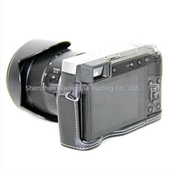 Husă semi din piele GX85 – geantă de aparat foto în stil clutch, compatibilă cu Panasonic GX85, rezistentă la uzură și la șocuri