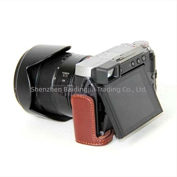 Husă semi din piele GX85 – geantă de aparat foto în stil clutch, compatibilă cu Panasonic GX85, rezistentă la uzură și la șocuri