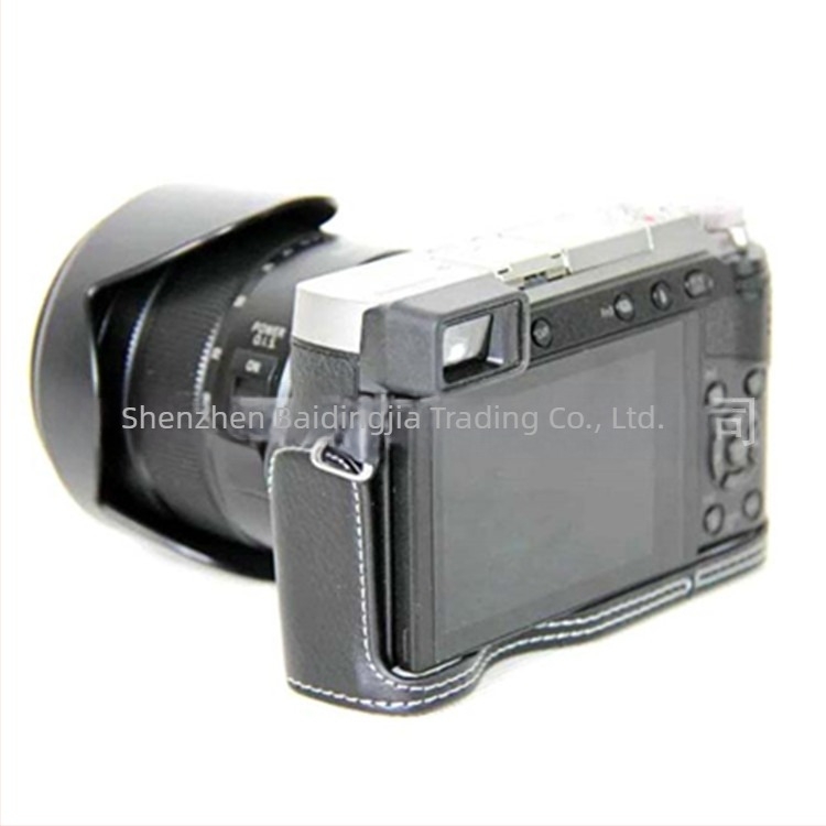 Husă semi din piele GX85 – geantă de aparat foto în stil clutch, compatibilă cu Panasonic GX85, rezistentă la uzură și la șocuri