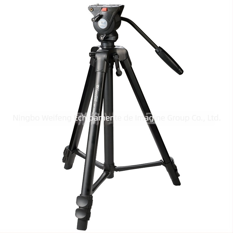 Weifeng WF-3308A Trepied pentru DSLR cu cap 3D PTZ, aliaj de aluminiu, picioare din 3 secțiuni, placă cu eliberare rapidă, greutate 2,16 kg