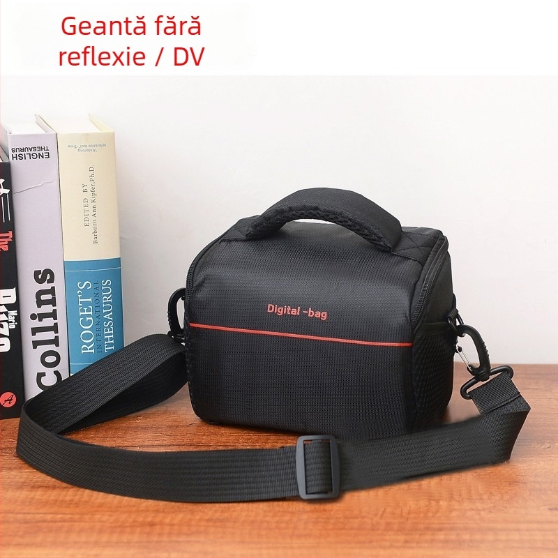 Geantă pentru Cameră fără Oglindă din Nailon – Rezistentă la Uzură și Șocuri, Curea Umăr/Crossbody, Captuseală din Bumbac