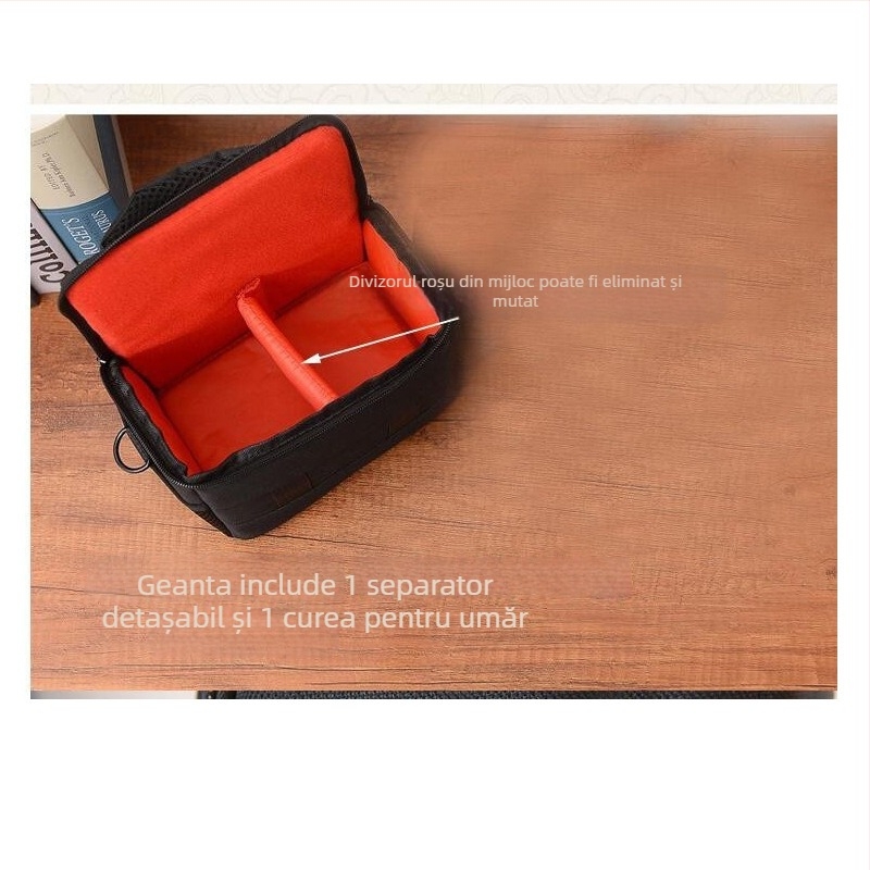 Geantă pentru Cameră fără Oglindă din Nailon – Rezistentă la Uzură și Șocuri, Curea Umăr/Crossbody, Captuseală din Bumbac