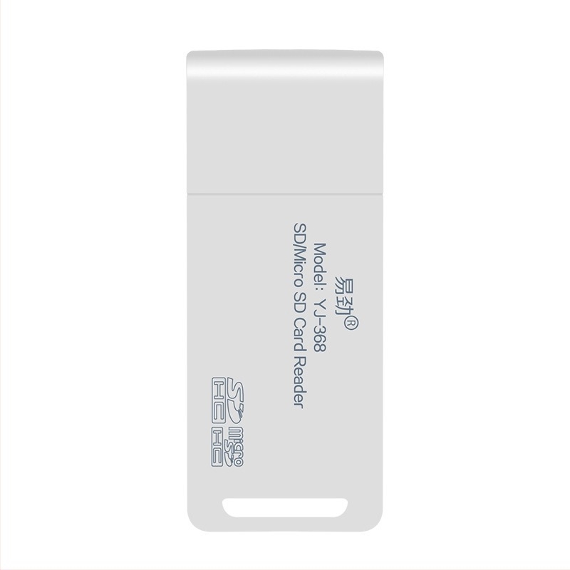 PESTON cititor USB 2.0 2 în 1 pentru microSD/TF, model Bai Tong Yi Jin YJ-368 • instalare externă • suport TF/microSD • greutate 0.3