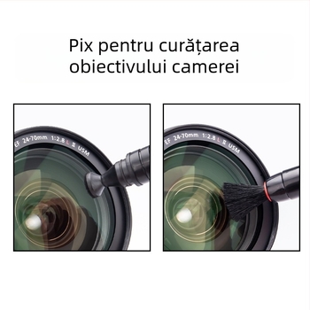 Set de curățare pentru camere foto – pentru lentile, camere DSLR, calculatoare și telefoane mobile; material plastic; producție OEM; ambalaj inclus.