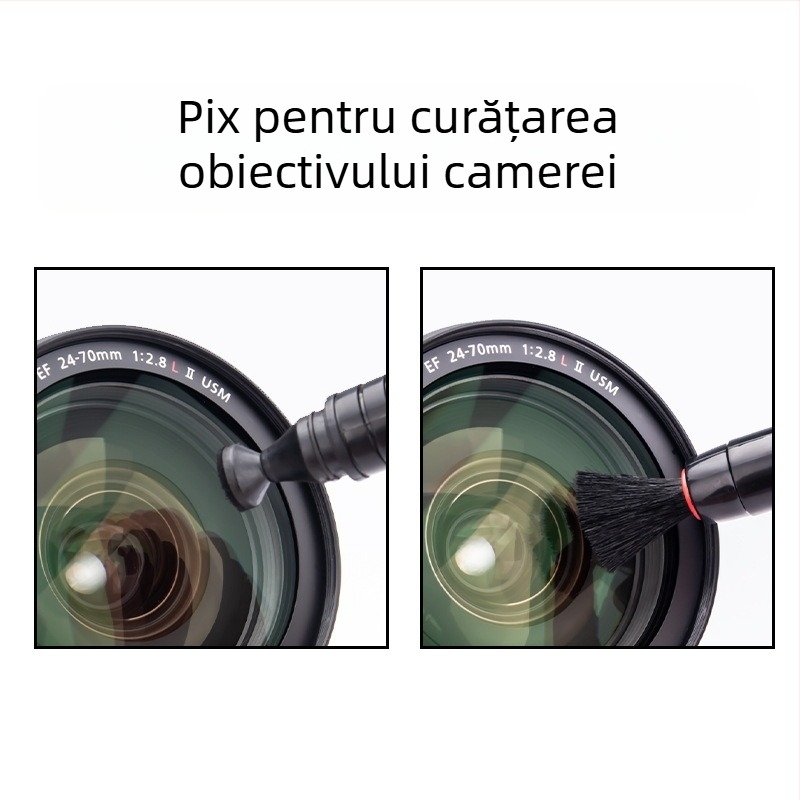 Set de curățare pentru camere foto – pentru lentile, camere DSLR, calculatoare și telefoane mobile; material plastic; producție OEM; ambalaj inclus.