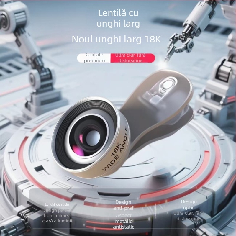 Lentilă externă ultrawide pentru telefon – Model 18k, Compatibilitate generală, Brand: Altă