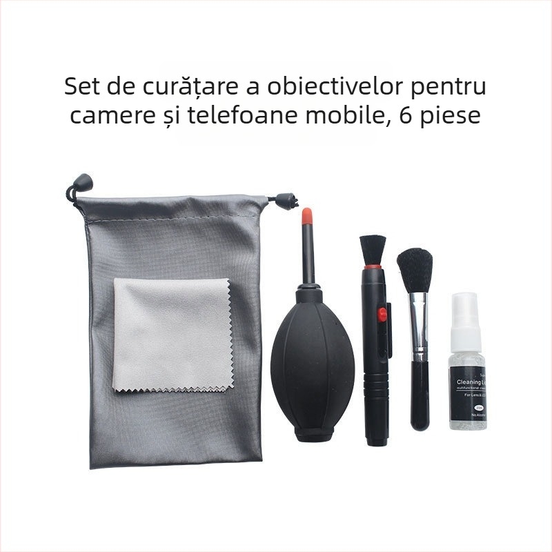Kit de curățare cu suflare de aer pentru camere, ecrane LCD și CCD – set digital portabil impermeabil (Material: plastic TPR; Compatibil cu camere, telefoane, calculatoare, microscoape; prelucrare OEM)