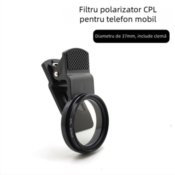 Filtru polarizant pentru telefoane mobile și camere SLR, compatibilitate universală, reducerea reflexiilor, lansat în 2015