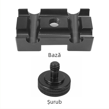 Cap de trepied din aliaj de aluminiu pentru Canon 5D3/5D4/6D2 — Placă de eliberare rapidă, Mecanism anti-slăbire, Greutate 0,02 kg