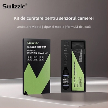 Kit de curățare pentru camere cu Lens Pen pentru DSLR și camere mirrorless – suflare cu aer pentru praf pe senzor CMOS/CCD
