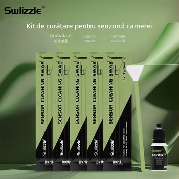 Kit de curățare pentru camere cu Lens Pen pentru DSLR și camere mirrorless – suflare cu aer pentru praf pe senzor CMOS/CCD