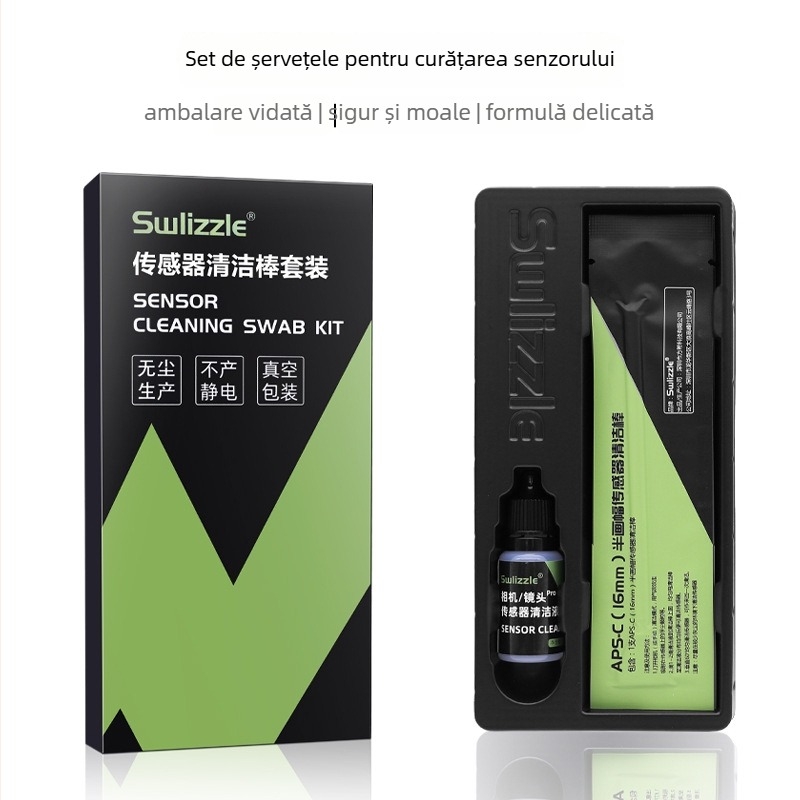 Kit de curățare pentru camere cu Lens Pen pentru DSLR și camere mirrorless – suflare cu aer pentru praf pe senzor CMOS/CCD