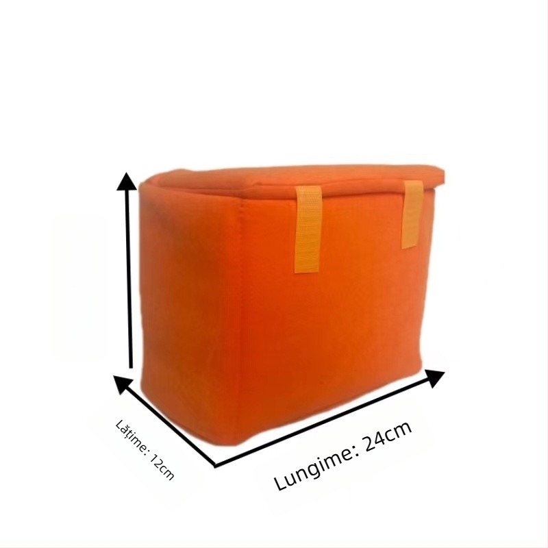 Geantă pentru cameră SLR, protecție la șocuri și la căderi, poliester, căptușeală velur, stil clutch/călătorie