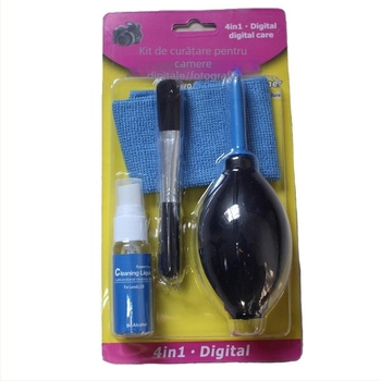 Set de curățare pentru cameră SLR 9 în 1 – conține Lens Pen, cârpă pentru obiectiv, pompă de aer și perie