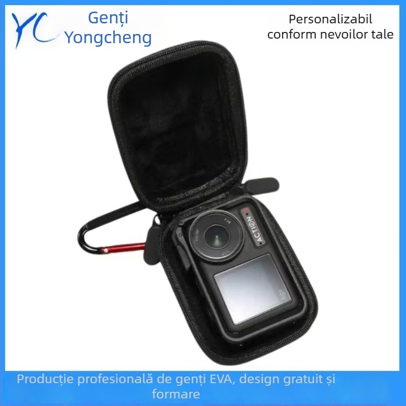 Geantă de depozitare pentru DJI Action4/5 Pro cameră cu cadru, material EVA, turnare la rece + cusătură, ambalare digitală 3C