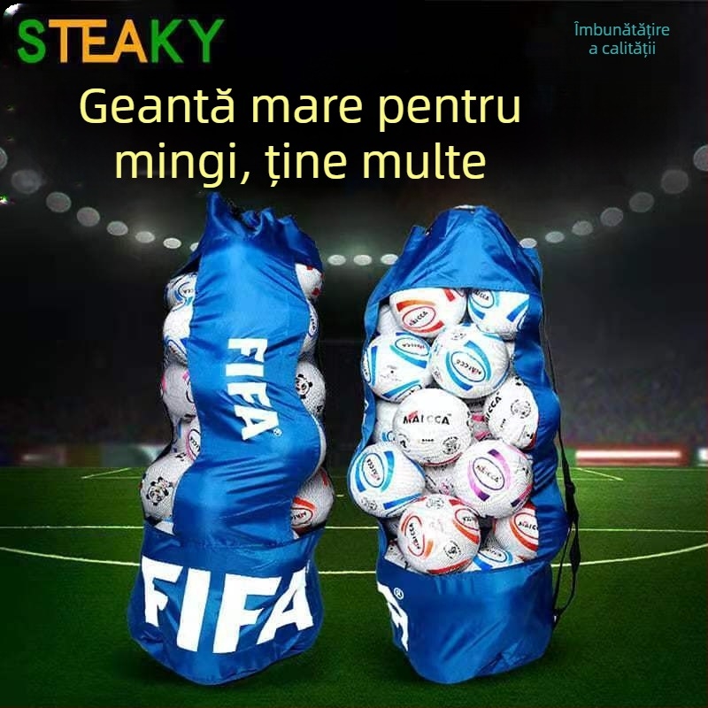 Rucsac de antrenament pentru baschet și fotbal, spațiu de depozitare pentru mingi, din canvas Jinzan