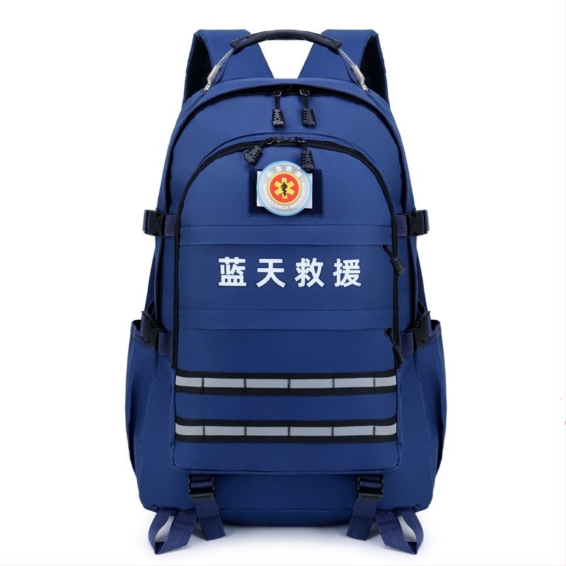 Rucsac pentru situații de urgență în aer liber, impermeabil, material Oxford, capacitate 36–55 L, curea de umăr curvată