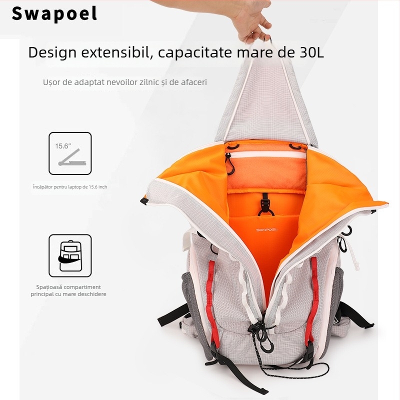 Rucsac de drumeție — ultraușor, impermeabil, respirabil, cu bretele de umăr cu aer