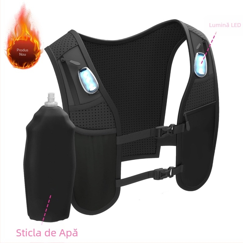 Rucsac sport pentru activități în aer liber – LED reflectorizant, Tarpaulin, respirabil și impermeabil, bretele curbate, unisex