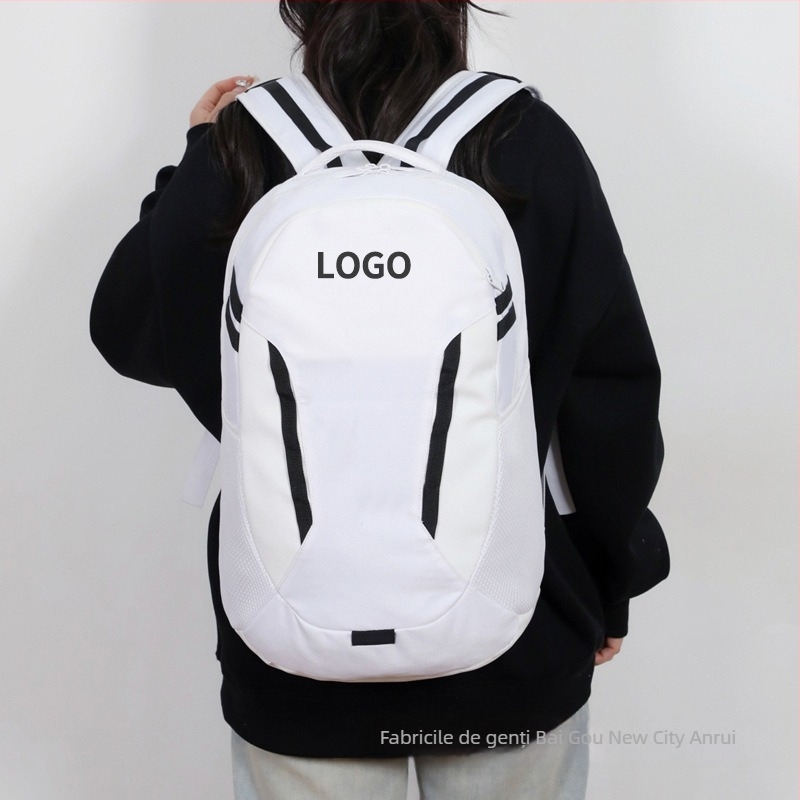 Rucsac urban cu imprimeu litere pentru sport și călătorii, capacitate mare (Capacitate 20–35 L; Material: Nylon; Dimensiunea laptopului: 16 inch; Model: Litere; Sistem de purtare: Curea de umăr curbată)