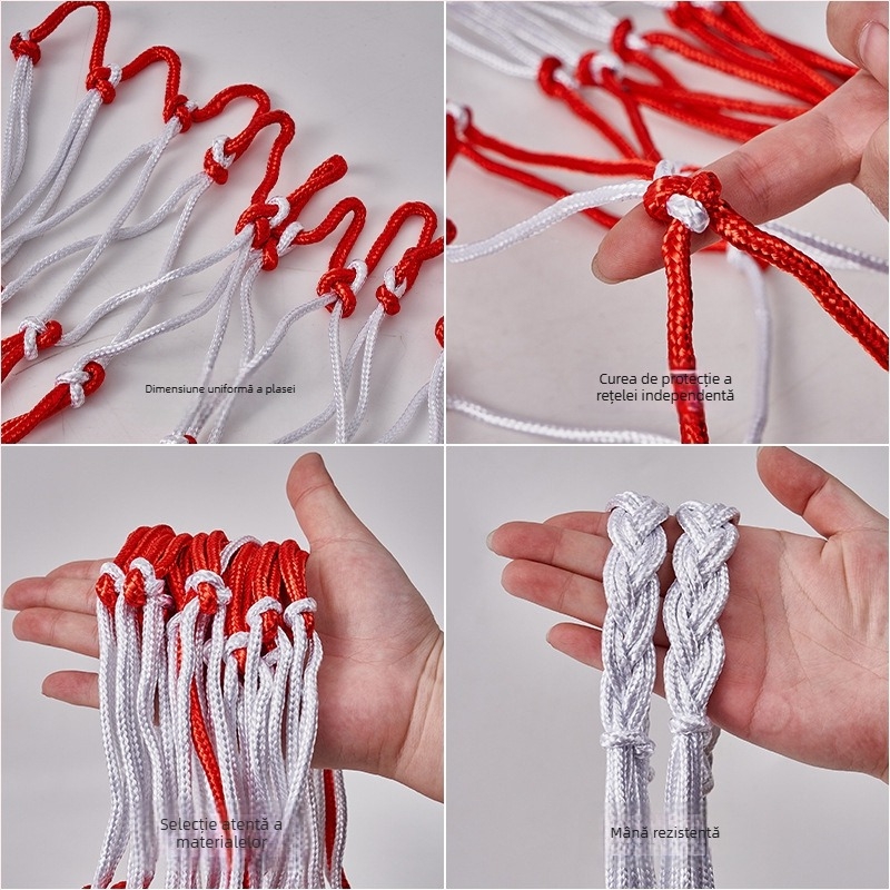 Geantă din plasă cu capacitate mare din poliester – pentru fotbal, baschet și volei, portabilă, 10-20 mingi