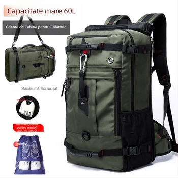 Rucsac bărbătesc pentru afaceri și călătorii de relaxare, capacitate 36–55L, material Oxford, respirabil, impermeabil, rezistent la uzură, anti-furt — SUEPMENE