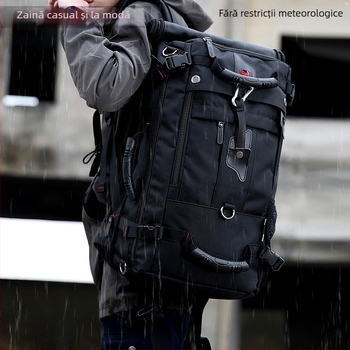 Rucsac bărbătesc pentru afaceri și călătorii de relaxare, capacitate 36–55L, material Oxford, respirabil, impermeabil, rezistent la uzură, anti-furt — SUEPMENE